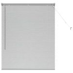 Casa si Gradina - Textile si covoare - Rulouri si jaluzele - Jaluzea pentru Fereastra Argintiu 105 x 130 cm Aluminiu - Infinity.ro