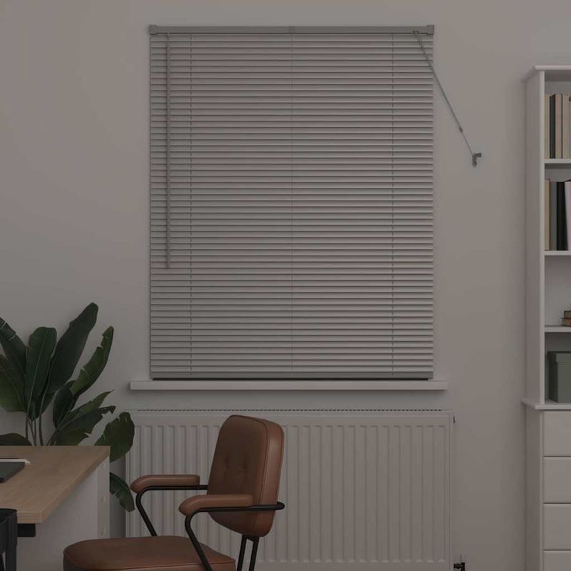 Casa si Gradina - Textile si covoare - Rulouri si jaluzele - Jaluzea pentru Fereastra Argintiu 105 x 130 cm Aluminiu - Infinity.ro
