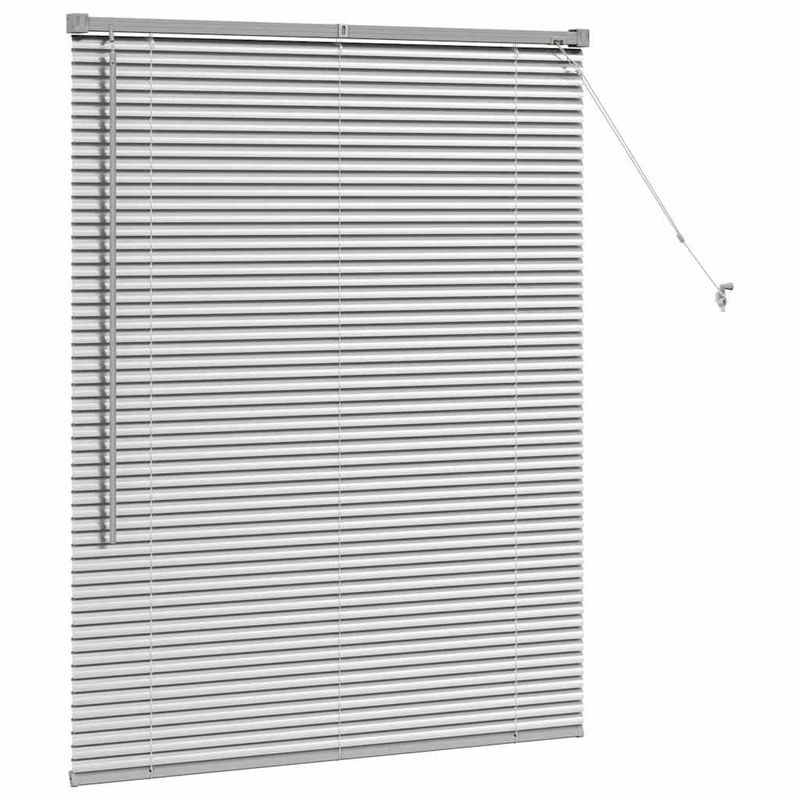 Casa si Gradina - Textile si covoare - Rulouri si jaluzele - Jaluzea pentru Fereastra Argintiu 105 x 130 cm Aluminiu - Infinity.ro