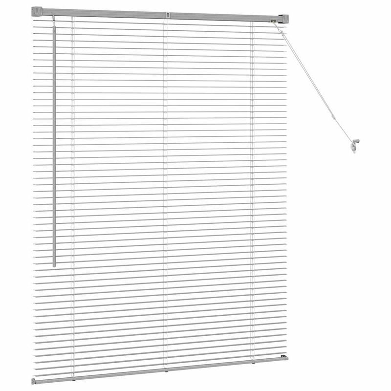 Casa si Gradina - Textile si covoare - Rulouri si jaluzele - Jaluzea pentru Fereastra Argintiu 105 x 130 cm Aluminiu - Infinity.ro