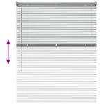 Casa si Gradina - Textile si covoare - Rulouri si jaluzele - Jaluzea pentru Fereastra Argintiu 105 x 130 cm Aluminiu - Infinity.ro