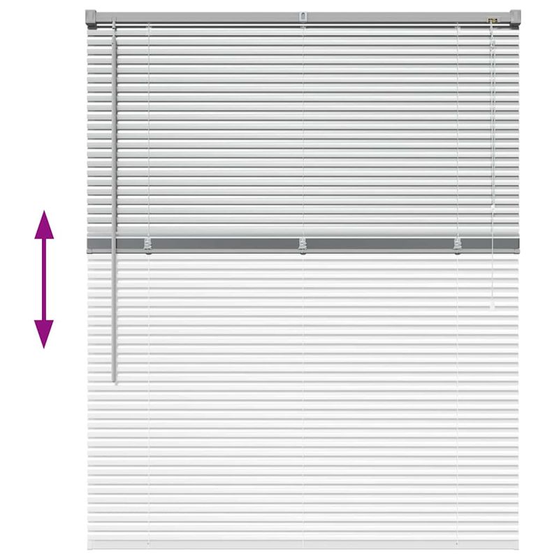 Casa si Gradina - Textile si covoare - Rulouri si jaluzele - Jaluzea pentru Fereastra Argintiu 105 x 130 cm Aluminiu - Infinity.ro
