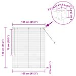 Casa si Gradina - Textile si covoare - Rulouri si jaluzele - Jaluzea pentru Fereastra Argintiu 105 x 130 cm Aluminiu - Infinity.ro