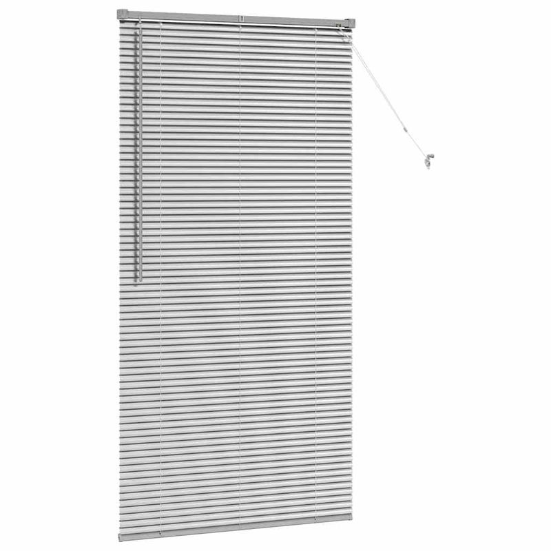 Casa si Gradina - Textile si covoare - Rulouri si jaluzele - Jaluzea pentru Fereastra Argintiu 80 x 130 cm Aluminiu - Infinity.ro
