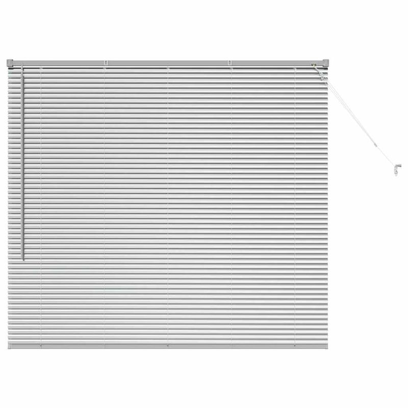 Casa si Gradina - Textile si covoare - Rulouri si jaluzele - Jaluzea pentru Fereastra Argintiu 80 x 130 cm Aluminiu - Infinity.ro