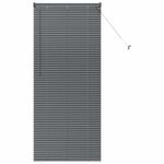 Casa si Gradina - Textile si covoare - Rulouri si jaluzele - Jaluzea pentru Fereastra Gri inchis 80 x 175 cm Aluminiu - Infinity.ro