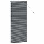 Casa si Gradina - Textile si covoare - Rulouri si jaluzele - Jaluzea pentru Fereastra Gri inchis 80 x 175 cm Aluminiu - Infinity.ro