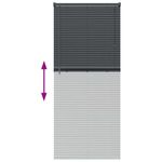 Casa si Gradina - Textile si covoare - Rulouri si jaluzele - Jaluzea pentru Fereastra Gri inchis 80 x 175 cm Aluminiu - Infinity.ro