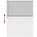Casa si Gradina - Textile si covoare - Rulouri si jaluzele - Jaluzea pentru Fereastra Argintiu 135 x 175 cm Aluminiu - Infinity.ro
