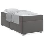 Casa si Gradina - Mobilier - Paturi si accesorii - Paturi - Cadru de pat Altele Gri 90 x 190 cm Piele artificiala - Infinity.ro