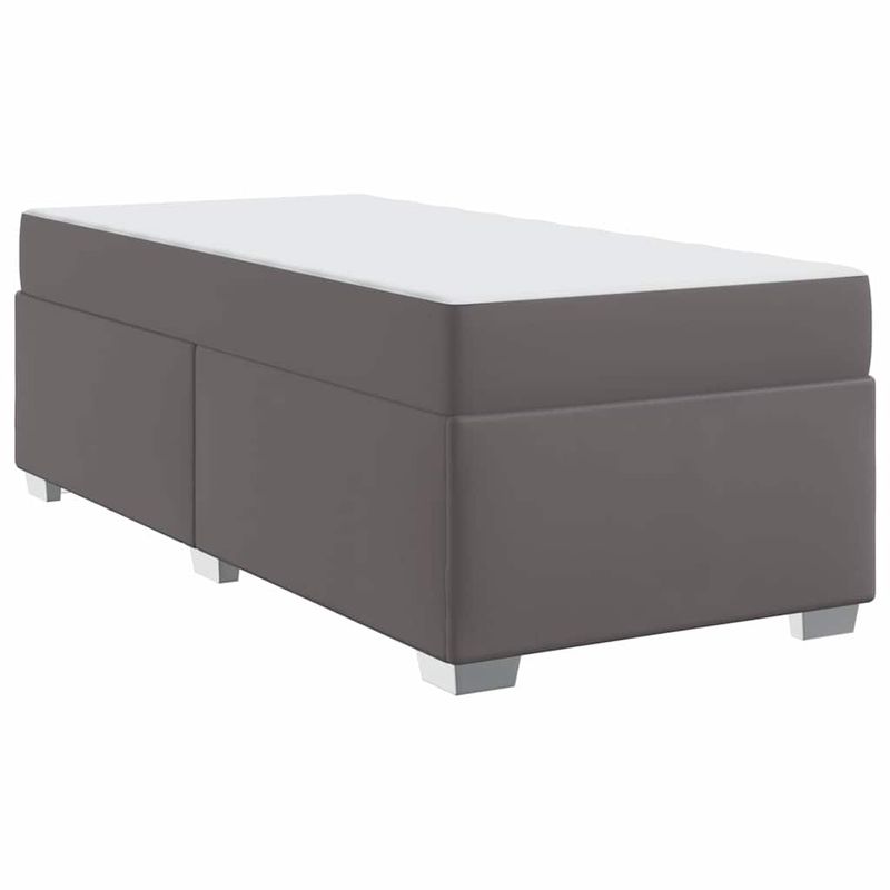 Casa si Gradina - Mobilier - Paturi si accesorii - Paturi - Cadru de pat Altele Gri 90 x 190 cm Piele artificiala - Infinity.ro