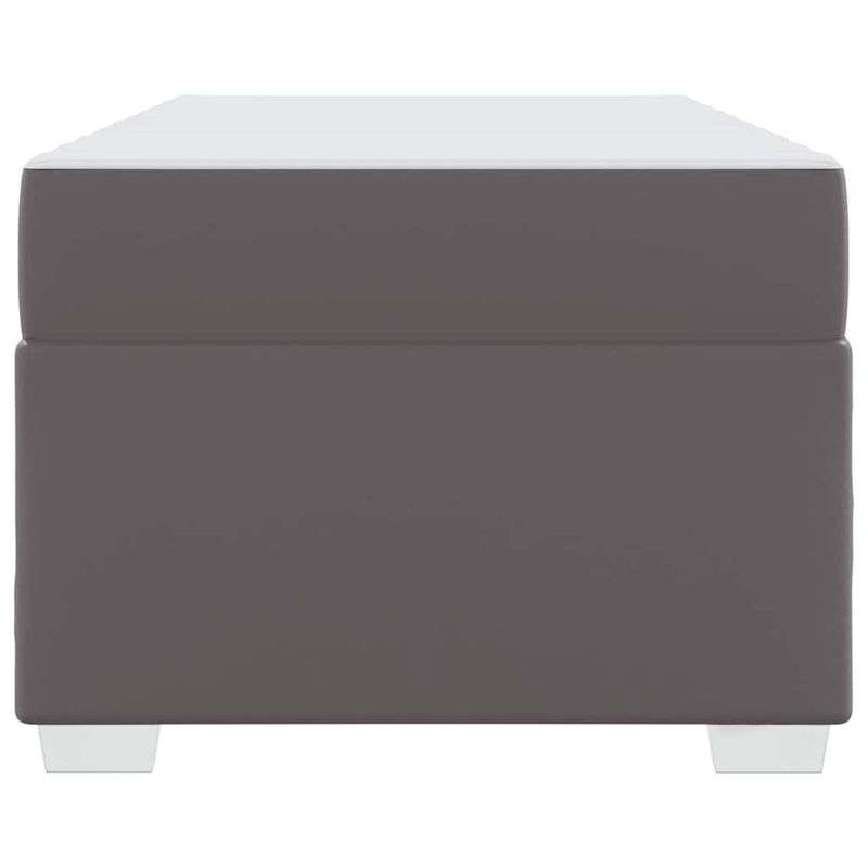 Casa si Gradina - Mobilier - Paturi si accesorii - Paturi - Cadru de pat Altele Gri 90 x 190 cm Piele artificiala - Infinity.ro