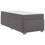 Casa si Gradina - Mobilier - Paturi si accesorii - Paturi - Cadru de pat Altele Gri 90 x 190 cm Piele artificiala - Infinity.ro