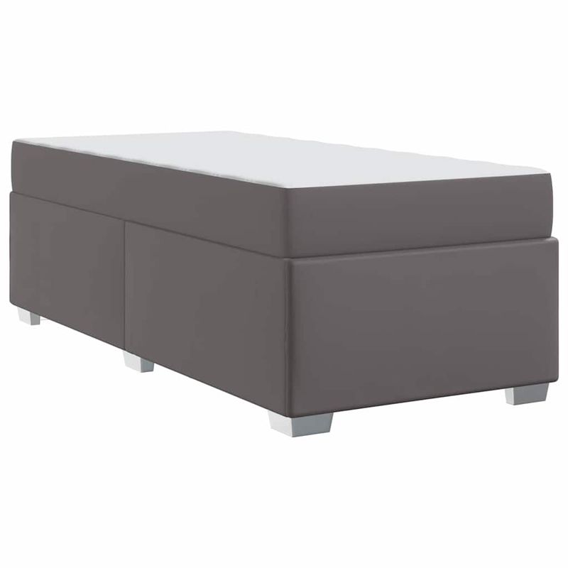 Casa si Gradina - Mobilier - Paturi si accesorii - Paturi - Cadru de pat Altele Gri 90 x 190 cm Piele artificiala - Infinity.ro