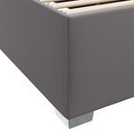 Casa si Gradina - Mobilier - Paturi si accesorii - Paturi - Cadru de pat Altele Gri 90 x 190 cm Piele artificiala - Infinity.ro
