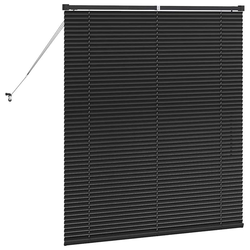 Casa si Gradina - Textile si covoare - Rulouri si jaluzele - Jaluzea pentru Fereastra cu perdele Altele Manual Negru 80 x 130 cm Aluminiu - Infinity.ro