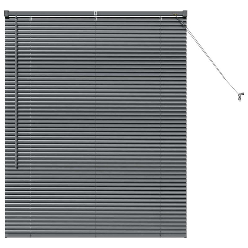 Casa si Gradina - Textile si covoare - Rulouri si jaluzele - Jaluzea pentru Fereastra Gri inchis 105 x 130 cm Aluminiu - Infinity.ro