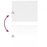 Casa si Gradina - Textile si covoare - Rulouri si jaluzele - Jaluzea pentru Fereastra cu perdele Altele Manual Alb 80 x 130 cm Aluminiu - Infinity.ro