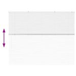 Casa si Gradina - Textile si covoare - Rulouri si jaluzele - Jaluzea pentru Fereastra cu perdele Altele Manual Alb 80 x 130 cm Aluminiu - Infinity.ro