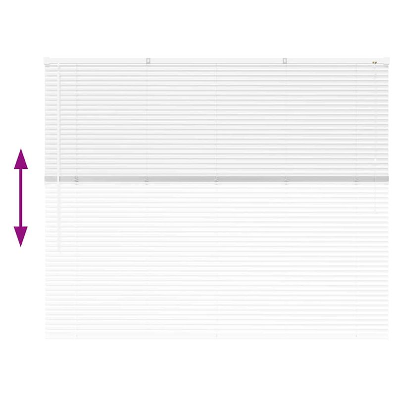 Casa si Gradina - Textile si covoare - Rulouri si jaluzele - Jaluzea pentru Fereastra cu perdele Altele Manual Alb 80 x 130 cm Aluminiu - Infinity.ro