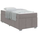 Casa si Gradina - Mobilier - Paturi si accesorii - Paturi - Cadru de pat Gri taupe 100 x 200 cm tesatura - Infinity.ro