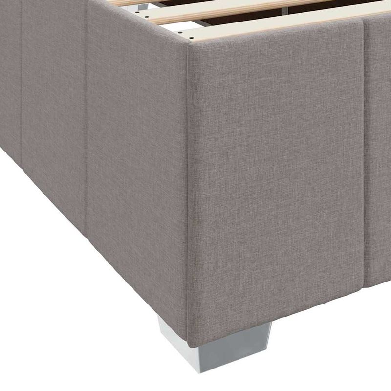 Casa si Gradina - Mobilier - Paturi si accesorii - Paturi - Cadru de pat Gri taupe 100 x 200 cm tesatura - Infinity.ro