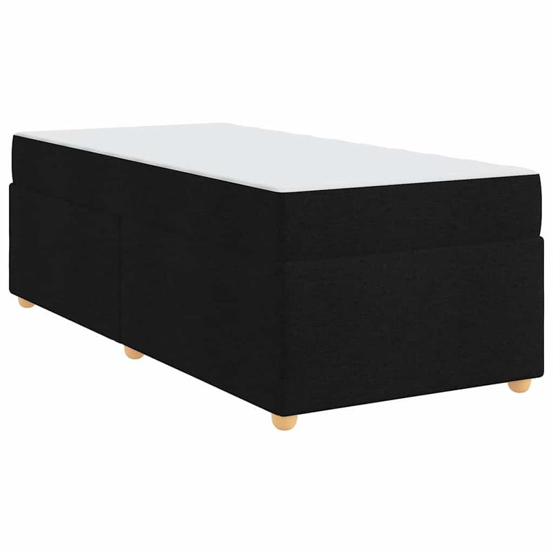 Casa si Gradina - Mobilier - Paturi si accesorii - Paturi - Cadru de pat cu saltea Altele Negru 80 x 200 cm tesatura - Infinity.ro