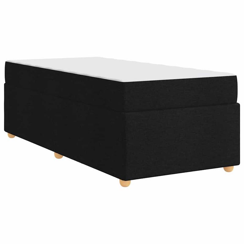 Casa si Gradina - Mobilier - Paturi si accesorii - Paturi - Cadru de pat cu saltea Altele Negru 80 x 200 cm tesatura - Infinity.ro