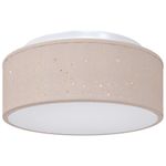 Casa si Gradina - Corpuri si surse de iluminat - Veioze si lampi - Lampi de veghe - Lustra cu abajur model stea, taupe, Ø 30 cm, tesatura, E27 - Infinity.ro