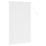 Casa si Gradina - Textile si covoare - Rulouri si jaluzele - Jaluzea pentru Fereastra cu perdele Altele Manual Alb 105 x 175 cm Aluminiu - Infinity.ro