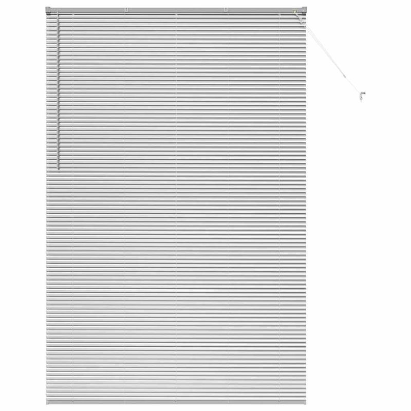 Casa si Gradina - Textile si covoare - Rulouri si jaluzele - Jaluzea pentru Fereastra Argintiu 80 x 130 cm Aluminiu - Infinity.ro