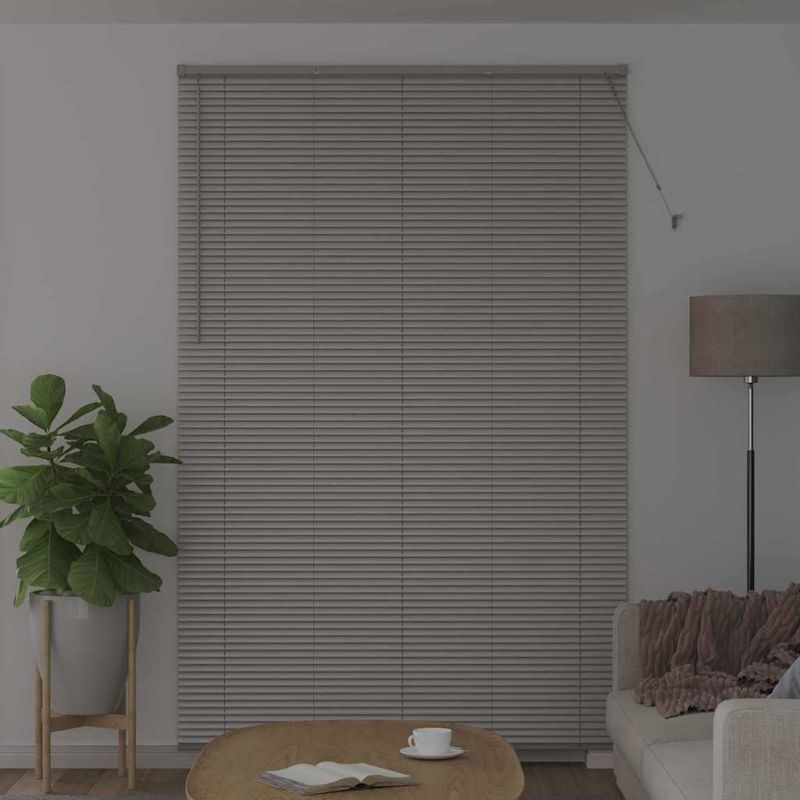 Casa si Gradina - Textile si covoare - Rulouri si jaluzele - Jaluzea pentru Fereastra Argintiu 80 x 130 cm Aluminiu - Infinity.ro