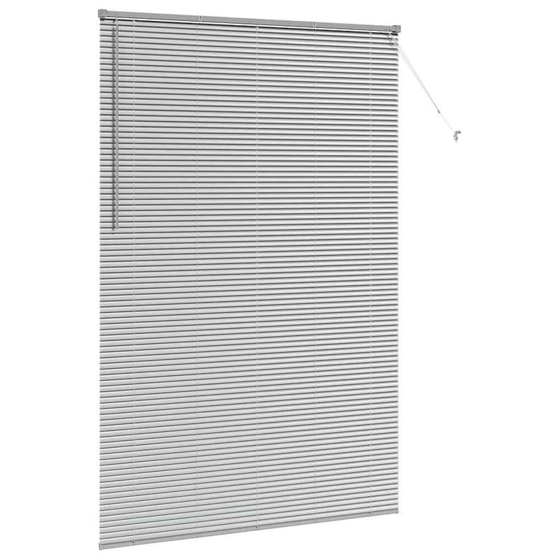 Casa si Gradina - Textile si covoare - Rulouri si jaluzele - Jaluzea pentru Fereastra Argintiu 80 x 130 cm Aluminiu - Infinity.ro