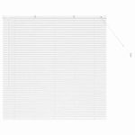Casa si Gradina - Textile si covoare - Rulouri si jaluzele - Jaluzea pentru Fereastra cu perdele Altele Manual Alb 130 x 130 cm Aluminiu - Infinity.ro