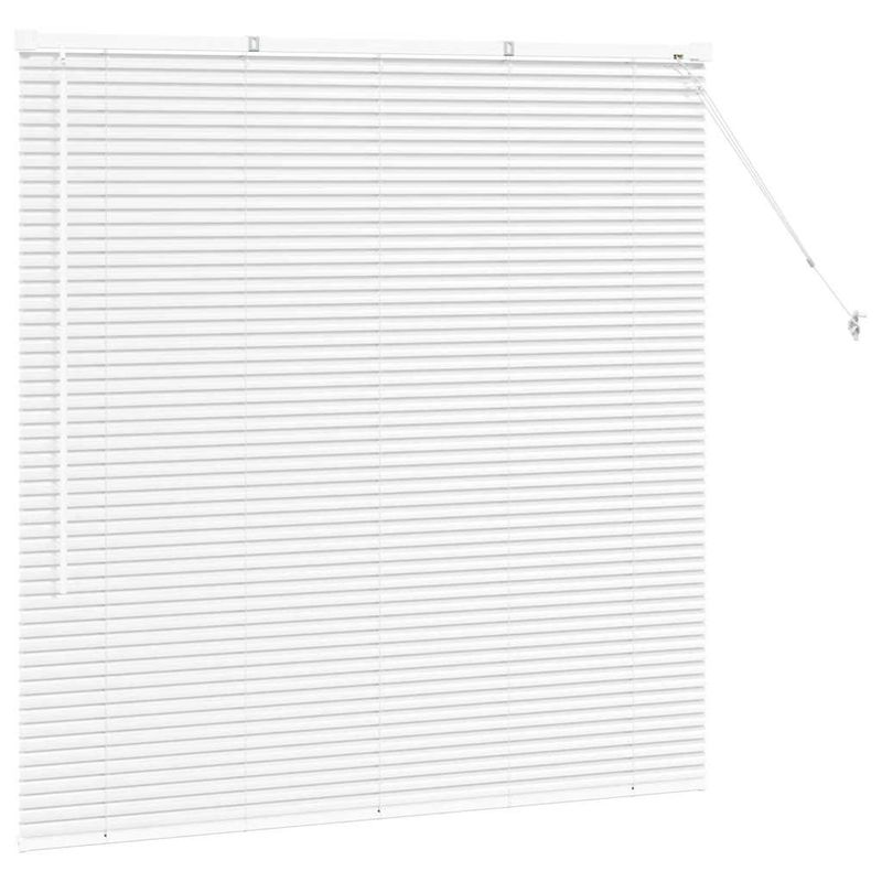 Casa si Gradina - Textile si covoare - Rulouri si jaluzele - Jaluzea pentru Fereastra cu perdele Altele Manual Alb 130 x 130 cm Aluminiu - Infinity.ro