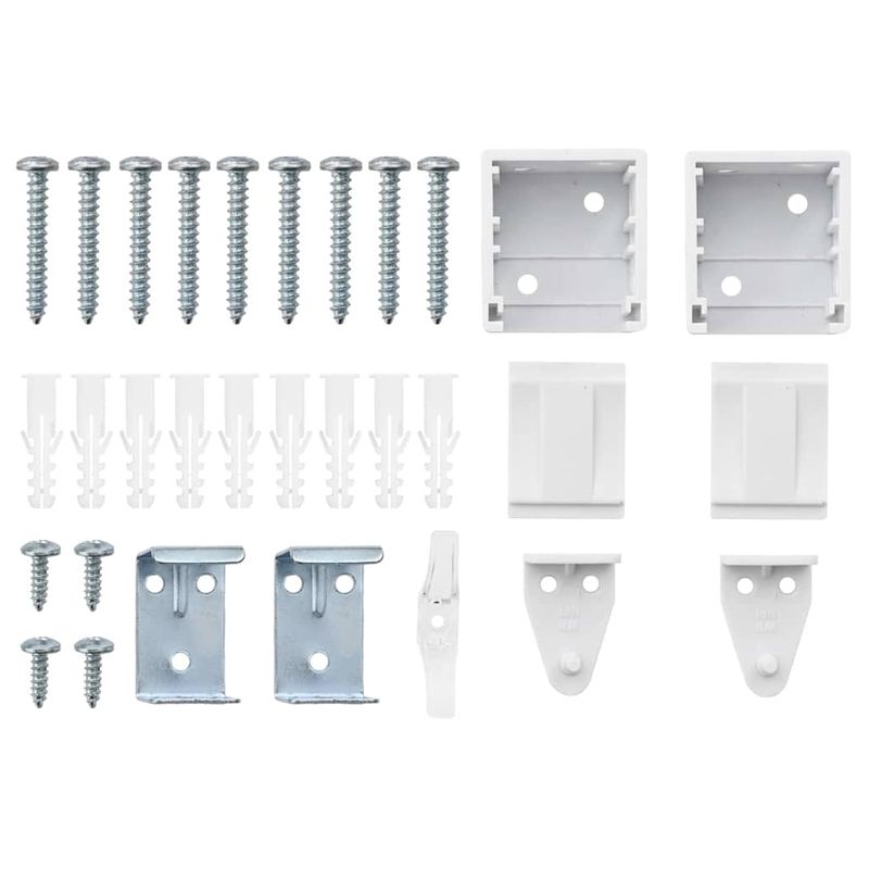 Casa si Gradina - Textile si covoare - Rulouri si jaluzele - Jaluzea pentru Fereastra cu perdele Altele Manual Alb 130 x 130 cm Aluminiu - Infinity.ro