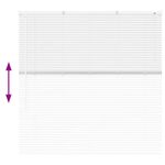 Casa si Gradina - Textile si covoare - Rulouri si jaluzele - Jaluzea pentru Fereastra cu perdele Altele Manual Alb 130 x 130 cm Aluminiu - Infinity.ro