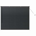 Casa si Gradina - Textile si covoare - Rulouri si jaluzele - Jaluzea pentru Fereastra cu perdele Altele Manual Negru 80 x 130 cm Aluminiu - Infinity.ro