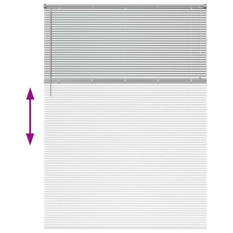 Casa si Gradina - Textile si covoare - Rulouri si jaluzele - Jaluzea pentru Fereastra Argintiu 160 x 220 cm Aluminiu - Infinity.ro