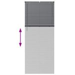 Casa si Gradina - Textile si covoare - Rulouri si jaluzele - Jaluzea pentru Fereastra Gri inchis 90 x 220 cm Aluminiu - Infinity.ro
