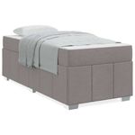 Casa si Gradina - Mobilier - Paturi si accesorii - Paturi - Cadru de pat Gri taupe 120 x 190 cm tesatura - Infinity.ro