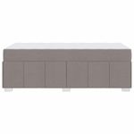 Casa si Gradina - Mobilier - Paturi si accesorii - Paturi - Cadru de pat Gri taupe 120 x 190 cm tesatura - Infinity.ro