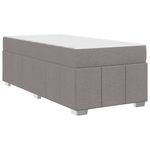 Casa si Gradina - Mobilier - Paturi si accesorii - Paturi - Cadru de pat Gri taupe 120 x 190 cm tesatura - Infinity.ro