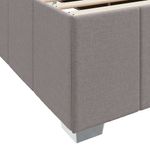 Casa si Gradina - Mobilier - Paturi si accesorii - Paturi - Cadru de pat Gri taupe 120 x 190 cm tesatura - Infinity.ro