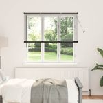 Casa si Gradina - Textile si covoare - Rulouri si jaluzele - Jaluzea pentru Fereastra cu perdele Altele Manual Negru 80 x 130 cm Aluminiu - Infinity.ro