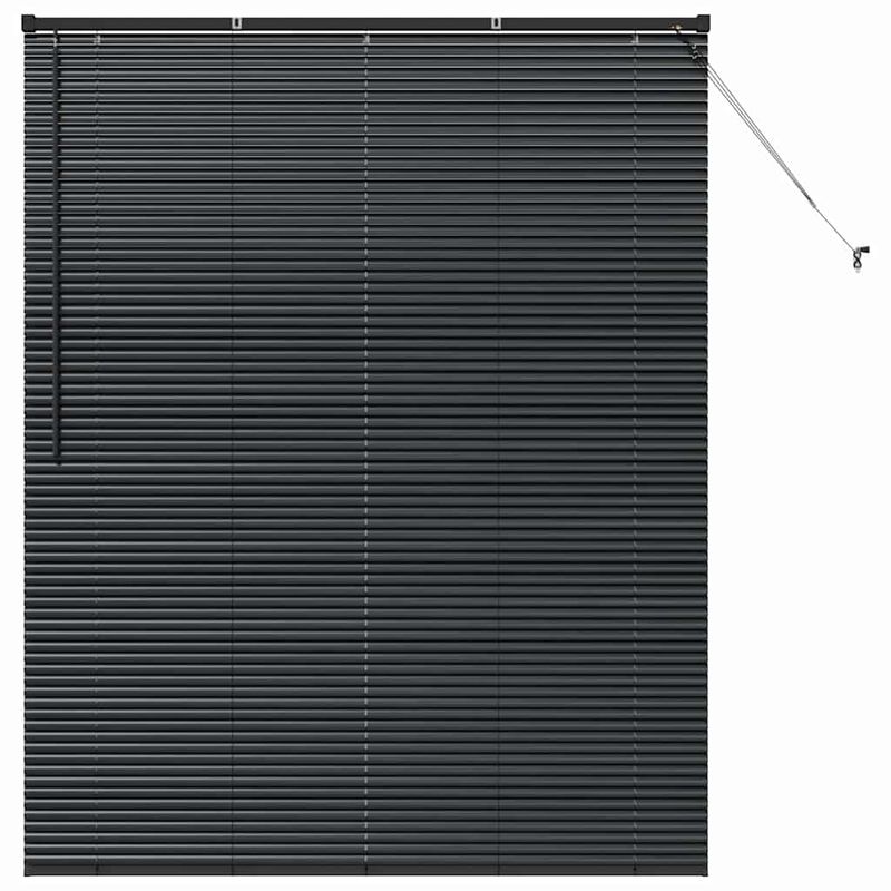 Casa si Gradina - Textile si covoare - Rulouri si jaluzele - Jaluzea pentru Fereastra cu perdele Altele Manual Negru 80 x 130 cm Aluminiu - Infinity.ro