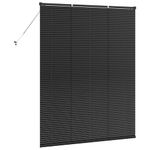 Casa si Gradina - Textile si covoare - Rulouri si jaluzele - Jaluzea pentru Fereastra cu perdele Altele Manual Negru 80 x 130 cm Aluminiu - Infinity.ro