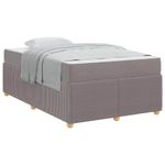Casa si Gradina - Mobilier - Paturi si accesorii - Paturi - Cadru de pat Altele Gri taupe 120 x 190 cm tesatura - Infinity.ro