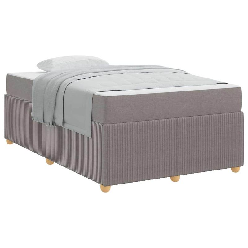Casa si Gradina - Mobilier - Paturi si accesorii - Paturi - Cadru de pat Altele Gri taupe 120 x 190 cm tesatura - Infinity.ro