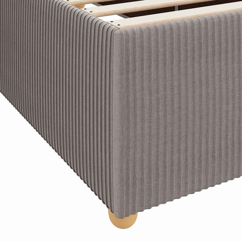 Casa si Gradina - Mobilier - Paturi si accesorii - Paturi - Cadru de pat Altele Gri taupe 120 x 190 cm tesatura - Infinity.ro